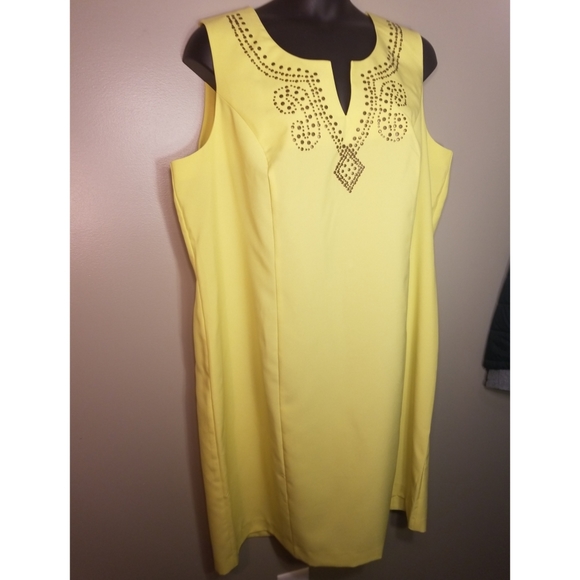 Roaman's Sleeveless Sheath Dress Size 26W - Picture 2 of 5